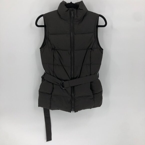Gap Womens Brown Zipper High Neck Vest Jacket XS - Picture 1 of 8